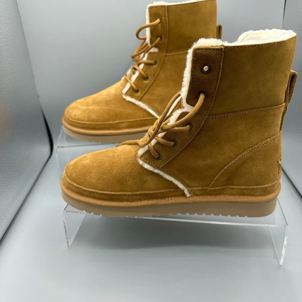 UGG Koolaburra Boots mid-calf Camel color Size 10 ready for winter in comfort - Picture 2 of 11